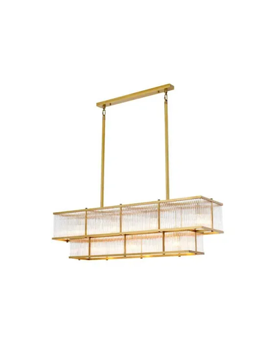 Le Marais Chandelier Brass