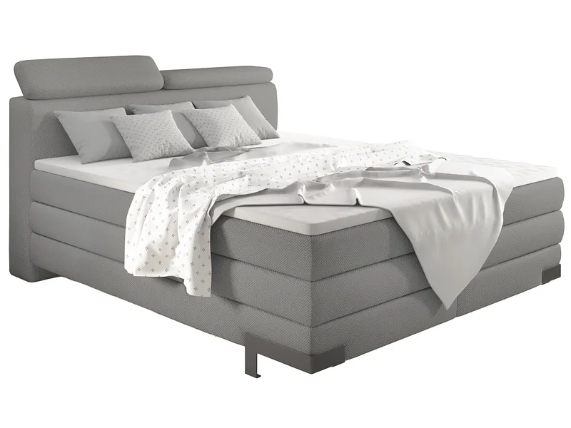 Boxspringbett KANO taupe 140x200cm flexibel