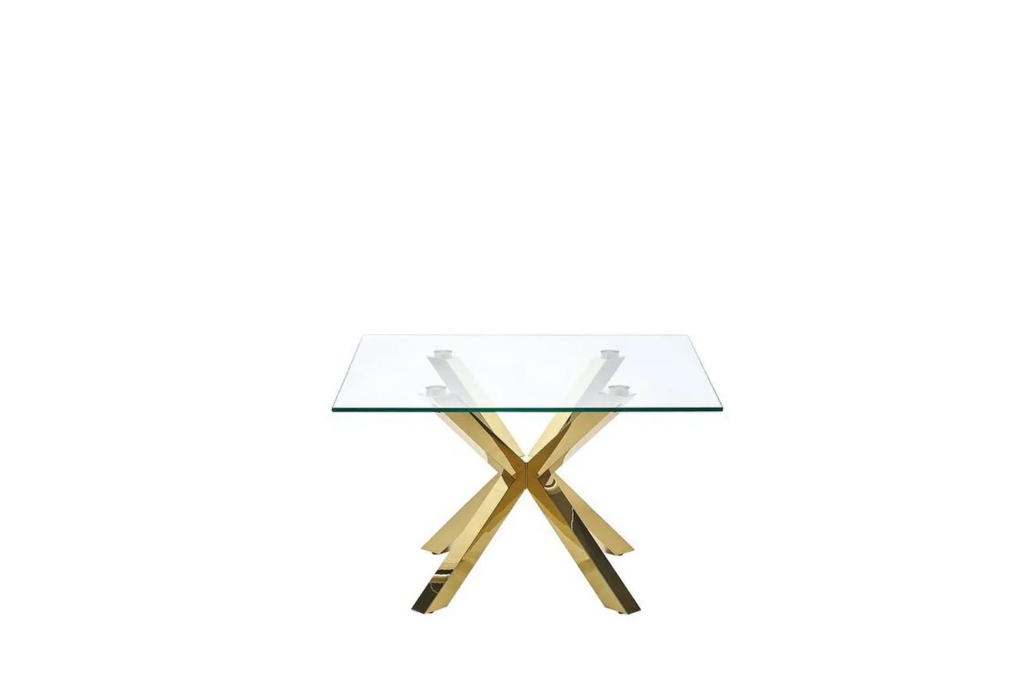 Soffbord genomskinlig/guld STARLIGHT - Guld