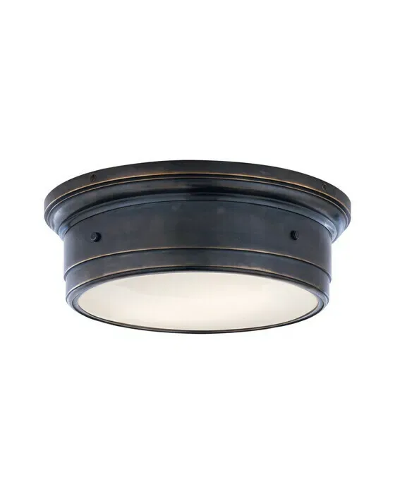 Large Siena Flush Mount Bronze