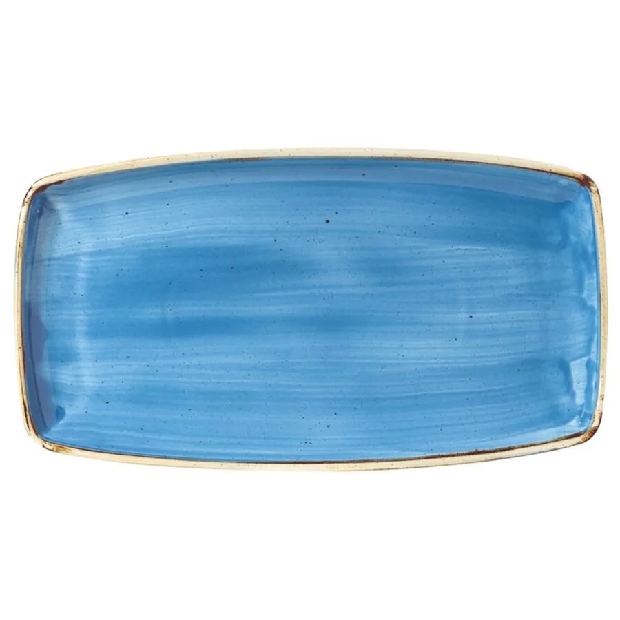 Churchill Platte Stonecast Blau Porzellan 18.5 cm 34.5 cm