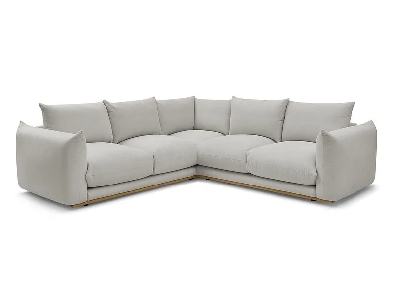 Ecksofa BOBOCHIC ERNEST Stoff hellgrau