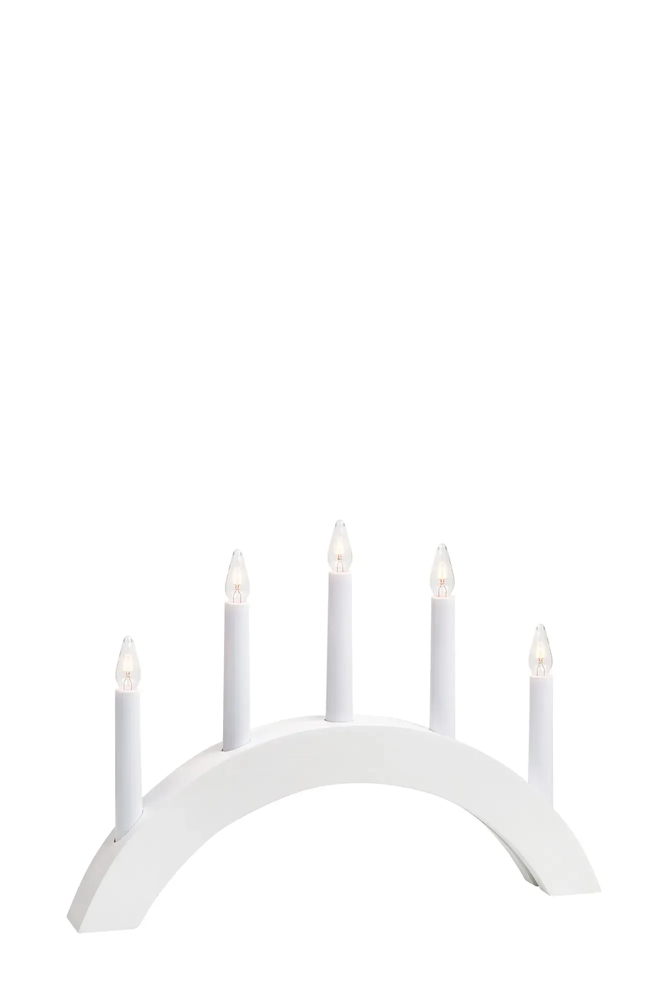 Atle Adventskerzenhalter Weiß 5 Lichter