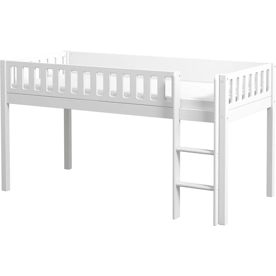 Hochbett Leeloo weiss Pinie 90 x 200 cm