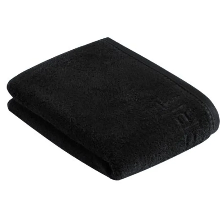 Esprit Duschtuch Modern Solid schwarz Baumwolle