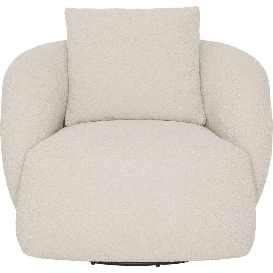 Sessel Koa Vanille Stoff, Kunststoff B 88 T 86 H 85 cm