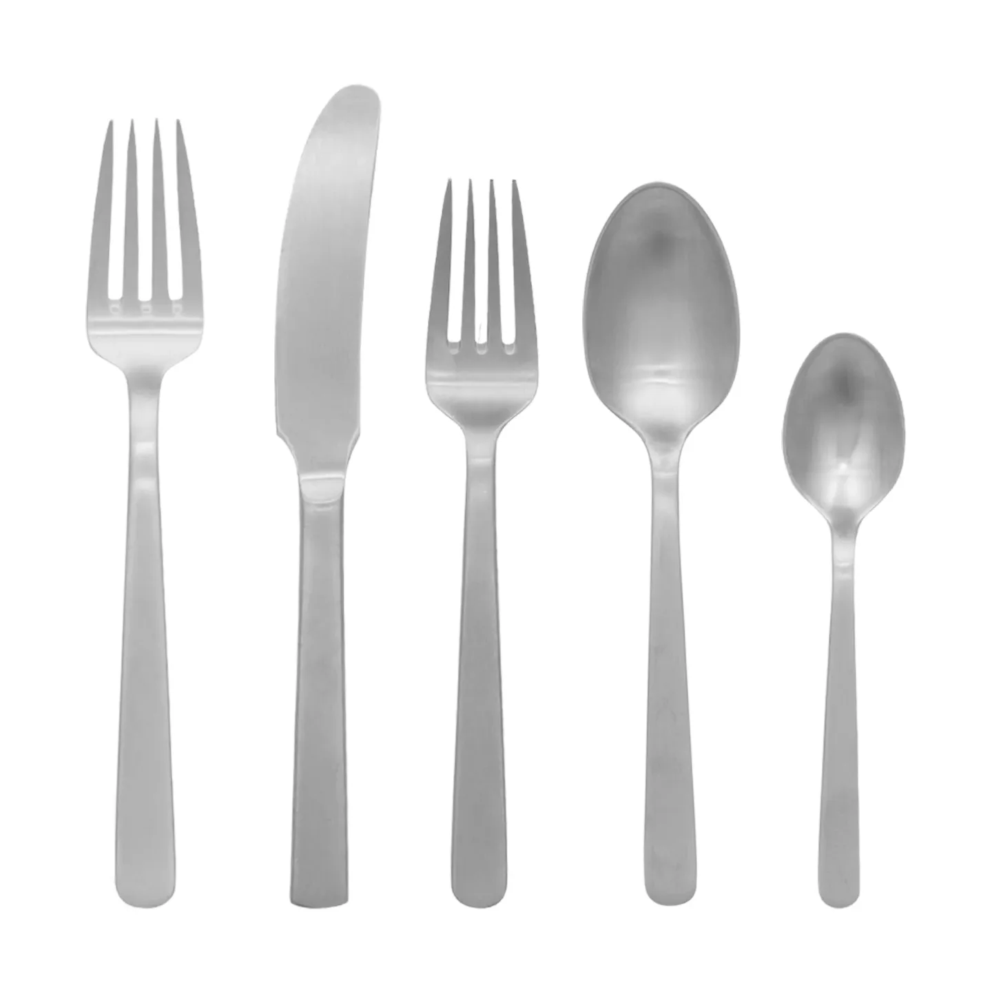 Kay Bojesen Grand Prix Besteckset 5 Teile Matte steel