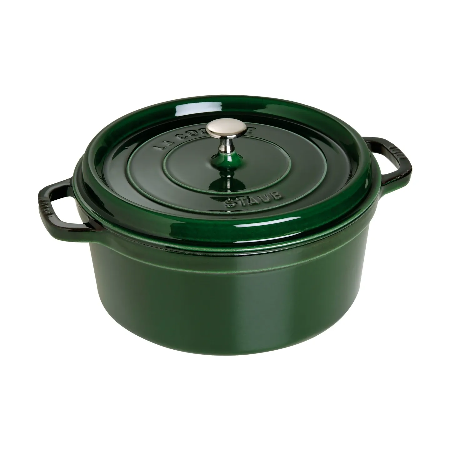 STAUB Staub La Cocotte runder Topf Gusseisen 6,7 L Basilikumgrün