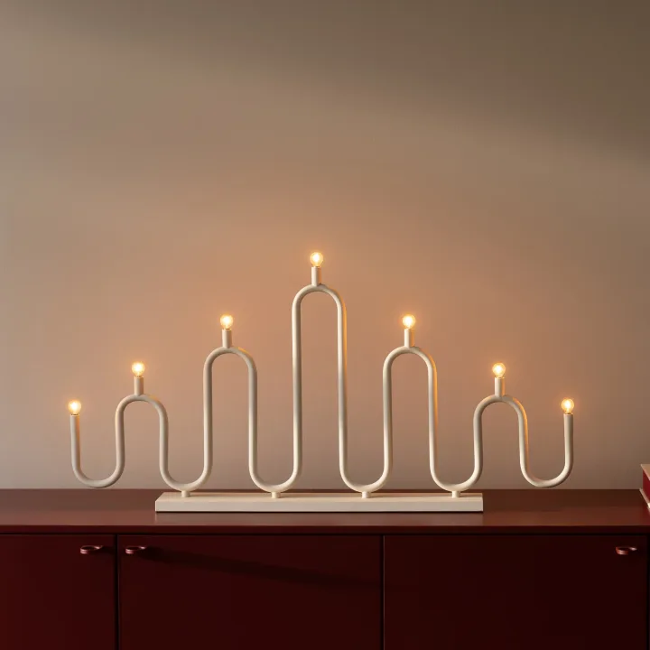 Noel bordslampa 76 cm beige metall - Globen Lighting - Vardagsrum - Modern - Med flera ljuskällor