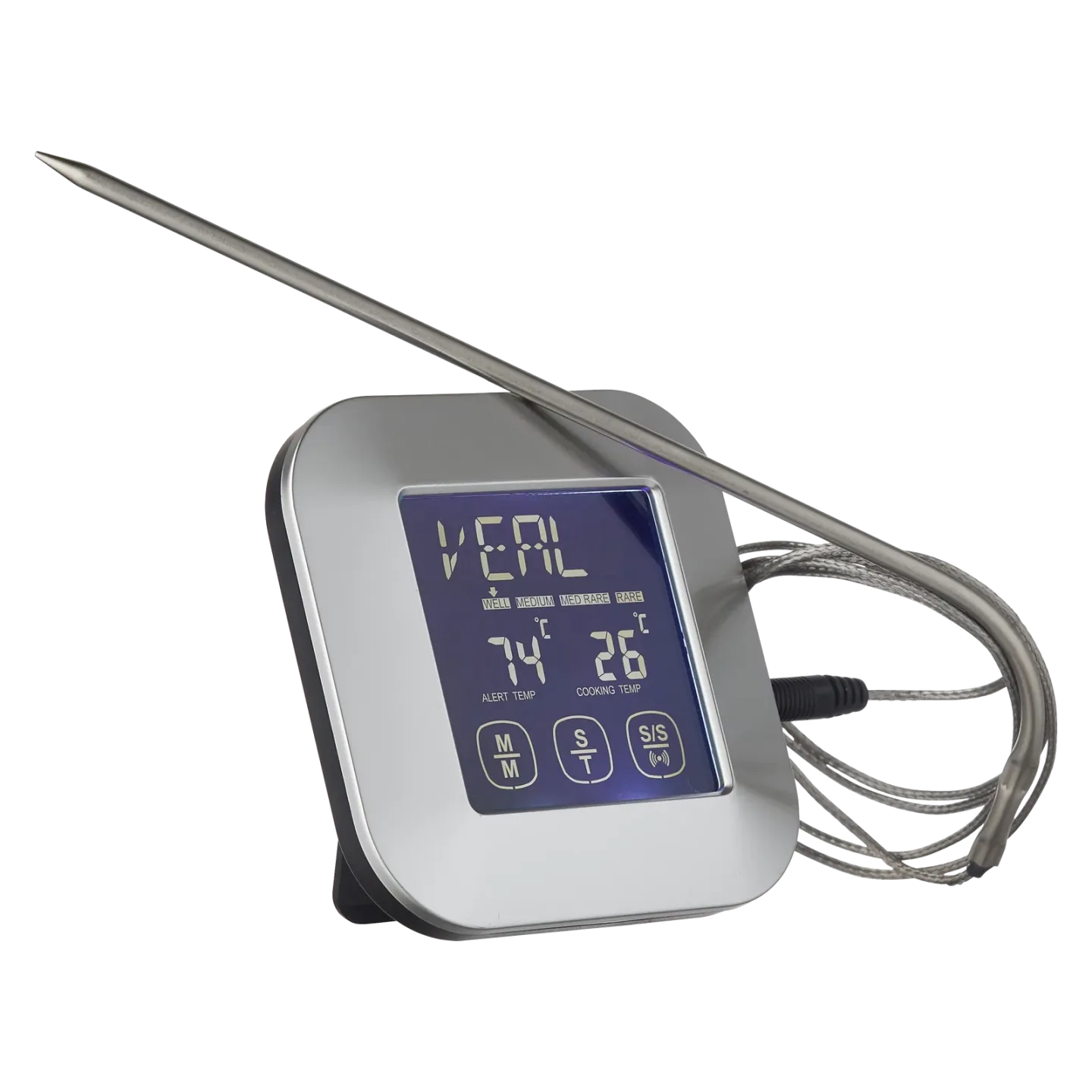 Funktion Funktion Bratenthermometer-Timer Stahl