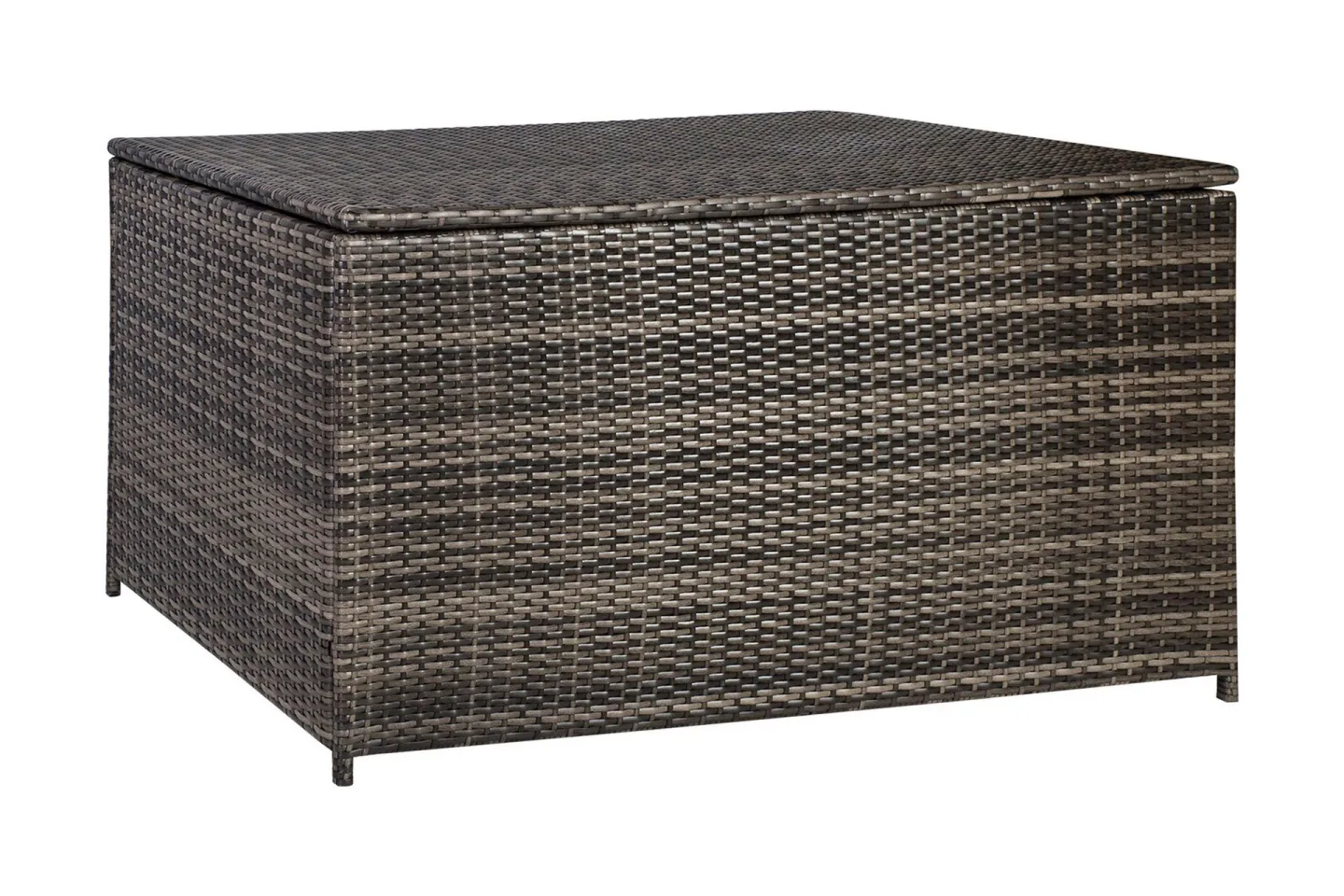 Kuddbox WICKER 140x80x65cm - Mörkbrun