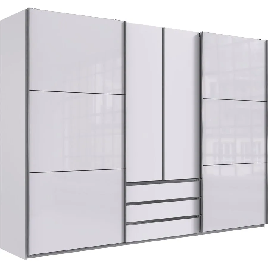 Kleiderschrank Macias weiss Holzwerkstoff B 300 cm