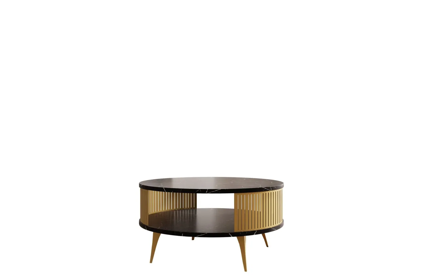 Galia Soffbord 75 cm - Guld/Svart