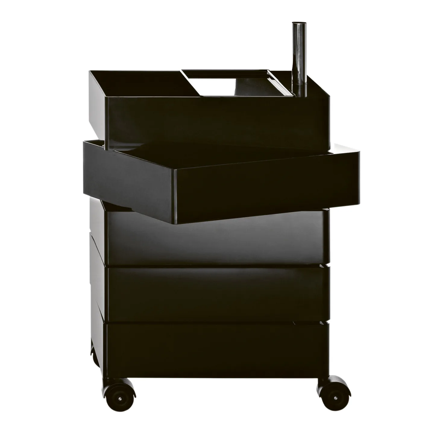 Magis - 360° 5 Drawers Black - Hurtsar - Konstantin Grcic - Svart - Metall/Plast