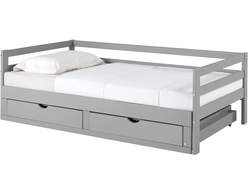 Doppelbett LIVIO II 90x200cm grau
