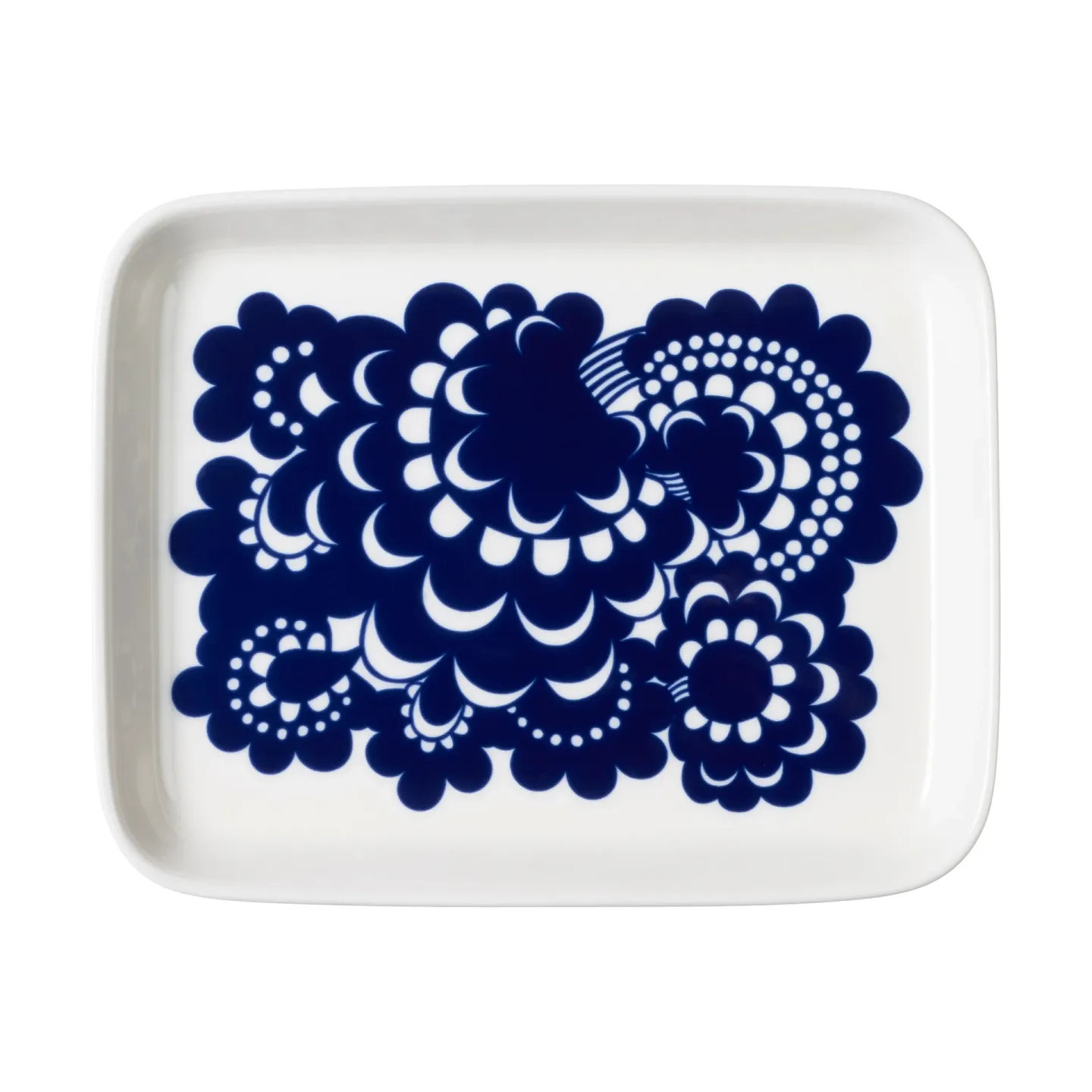 Arabia Esteri Teller 15x19 cm Blau-weiß