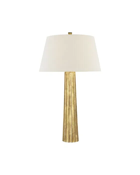 Fluted Spire Table Lamp Gilded Iron Large