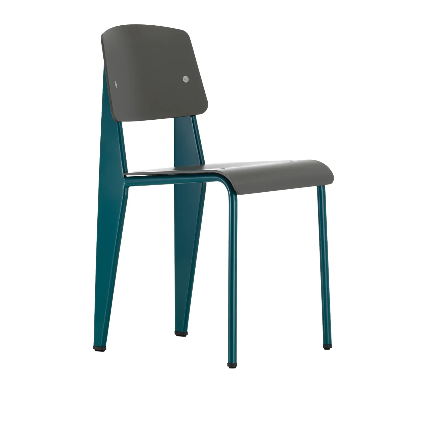 Vitra - Standard SP Basalt Prouvé Bleu Marcoule - Matstolar - Jean Prouvé - Grå - Metall/Plast