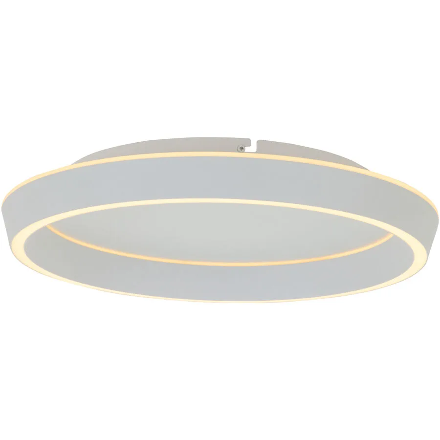 Deckenlampe Jade weiss matt 4400 lm Dimmbar: Code B 42 cm - LED - Lichtfarbe: Warmweiss- LED Energiesparlampe