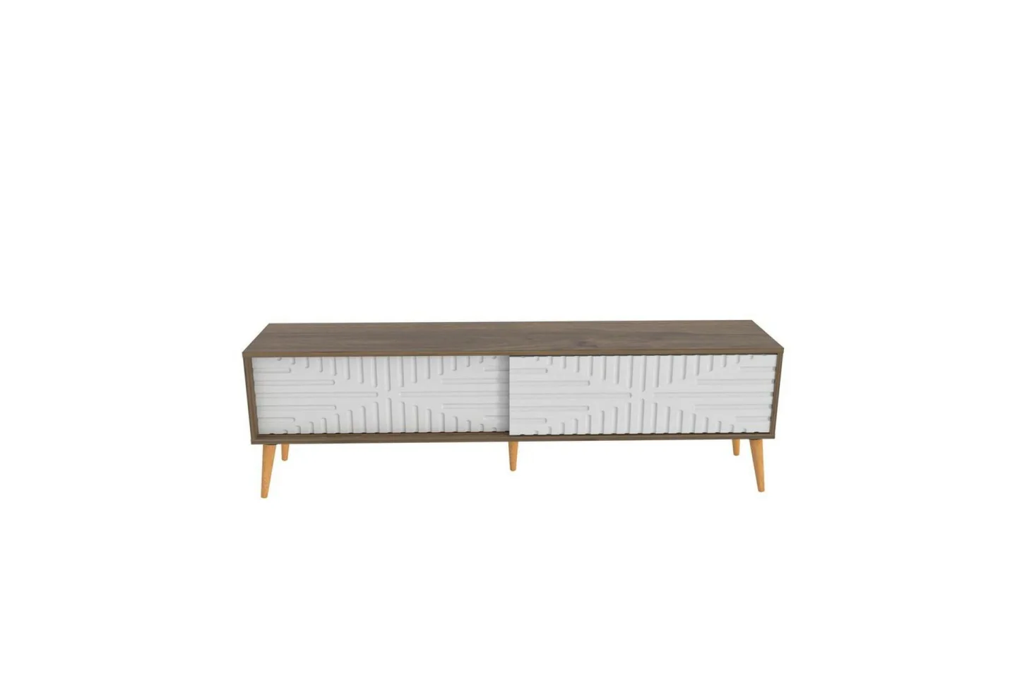 Kalon Tv-bänk 180 cm - Valnöt/Vit