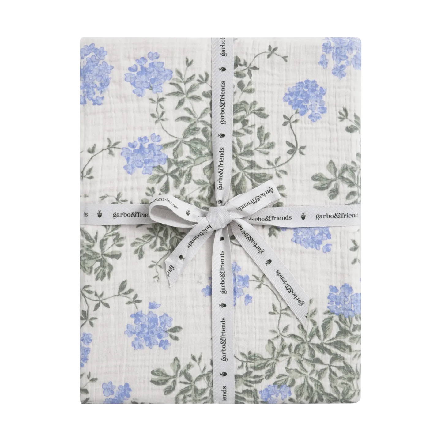 Garbo&Friends Plumbago Muslin Spannbettlaken 90x200x30 cm