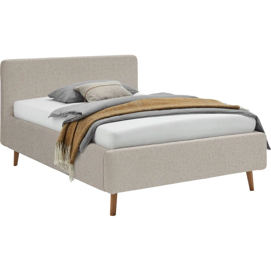 Bett Senja Beige Polyester 140 x 200 cm