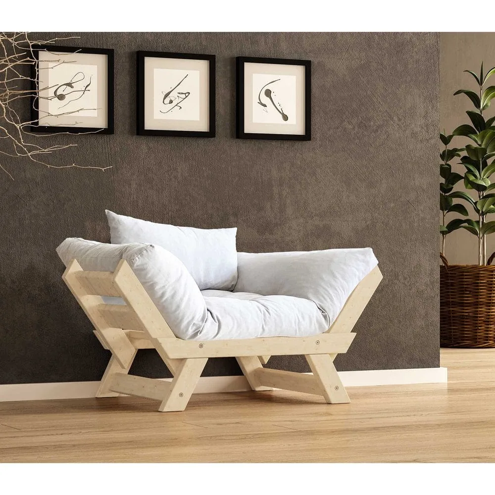 Zylar 2-sits Bäddsoffa - Vit/Natur