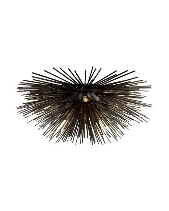 Strada Small Flush Mount Black