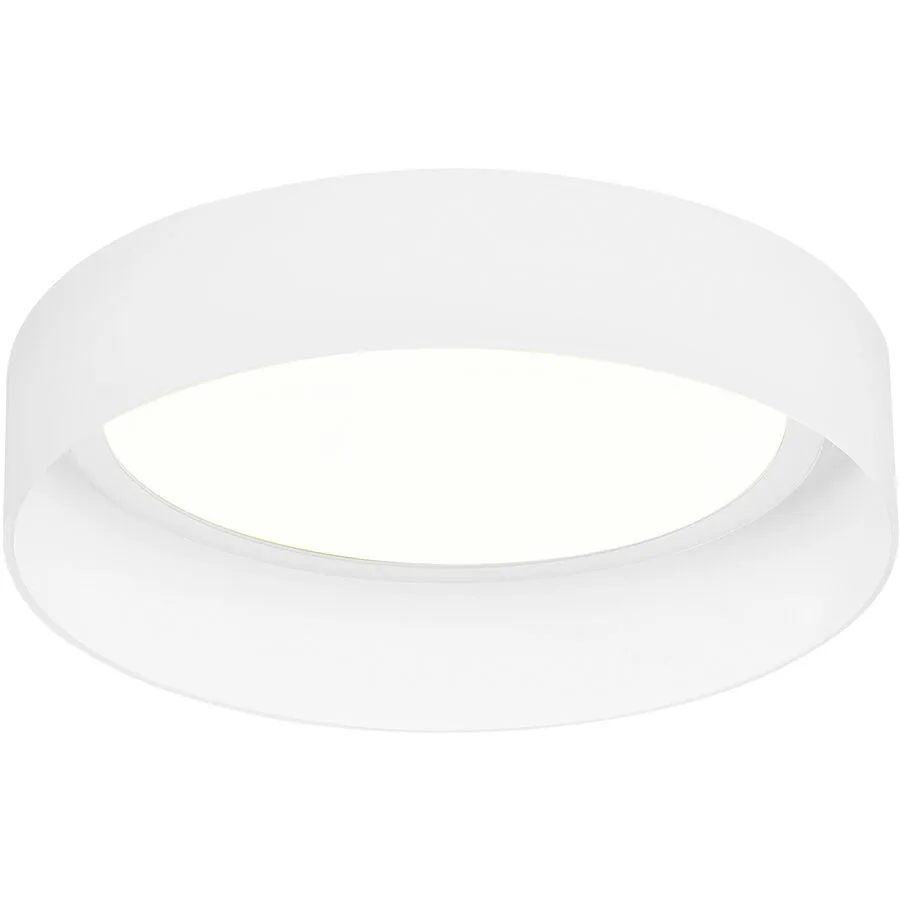 Designer-Deckenlampe Bankamp Flair weiss mit Fernbedienung D 48 cm - LED - Lichtfarbe: Extra warmweiss - Material: Aluminium/Stahl -