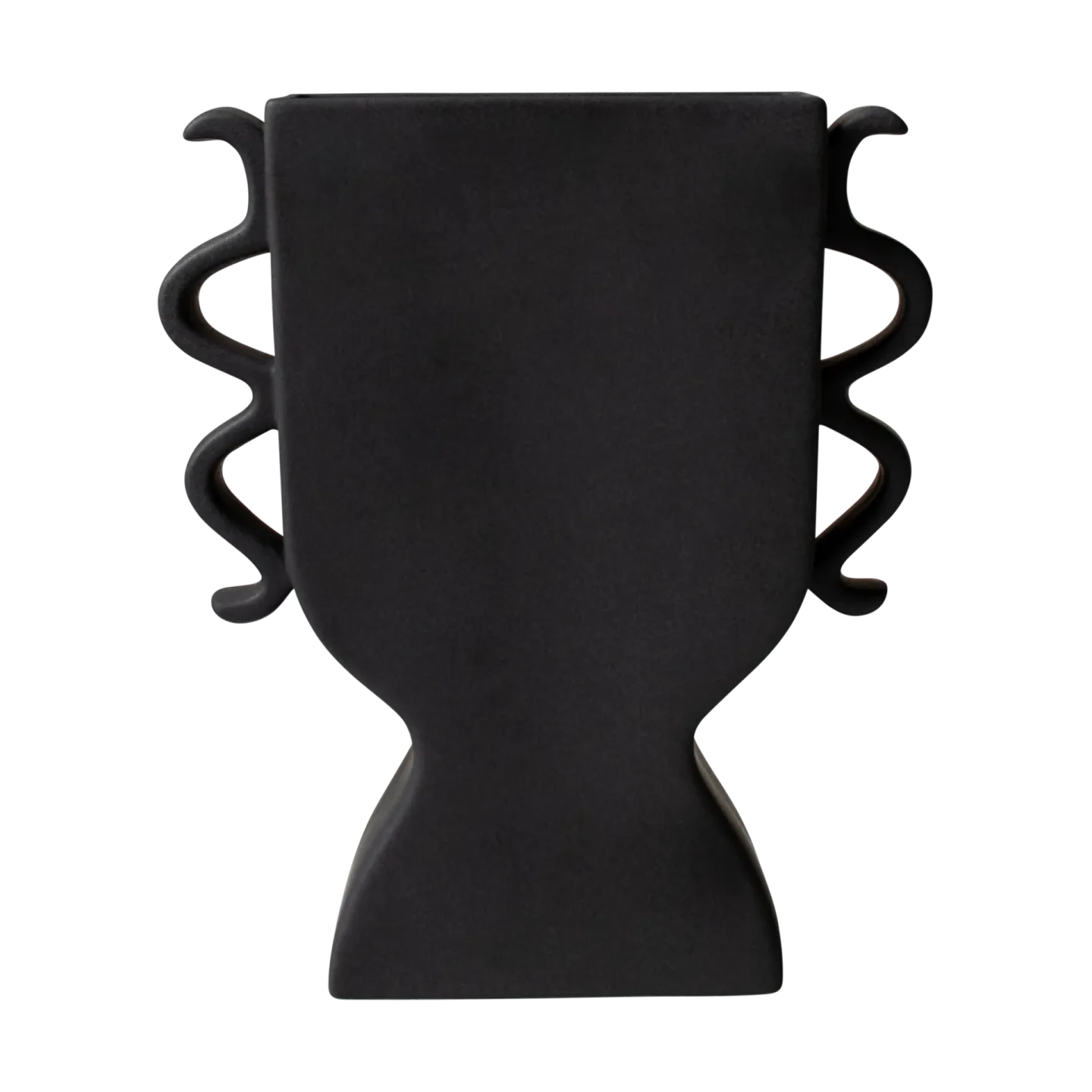 DBKD Flache Vase 25 cm Black