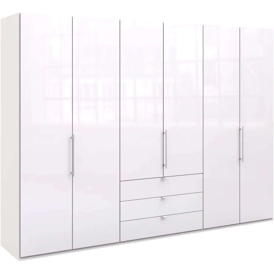 Kleiderschrank Folt weiss Holzwerkstoff B 300 cm
