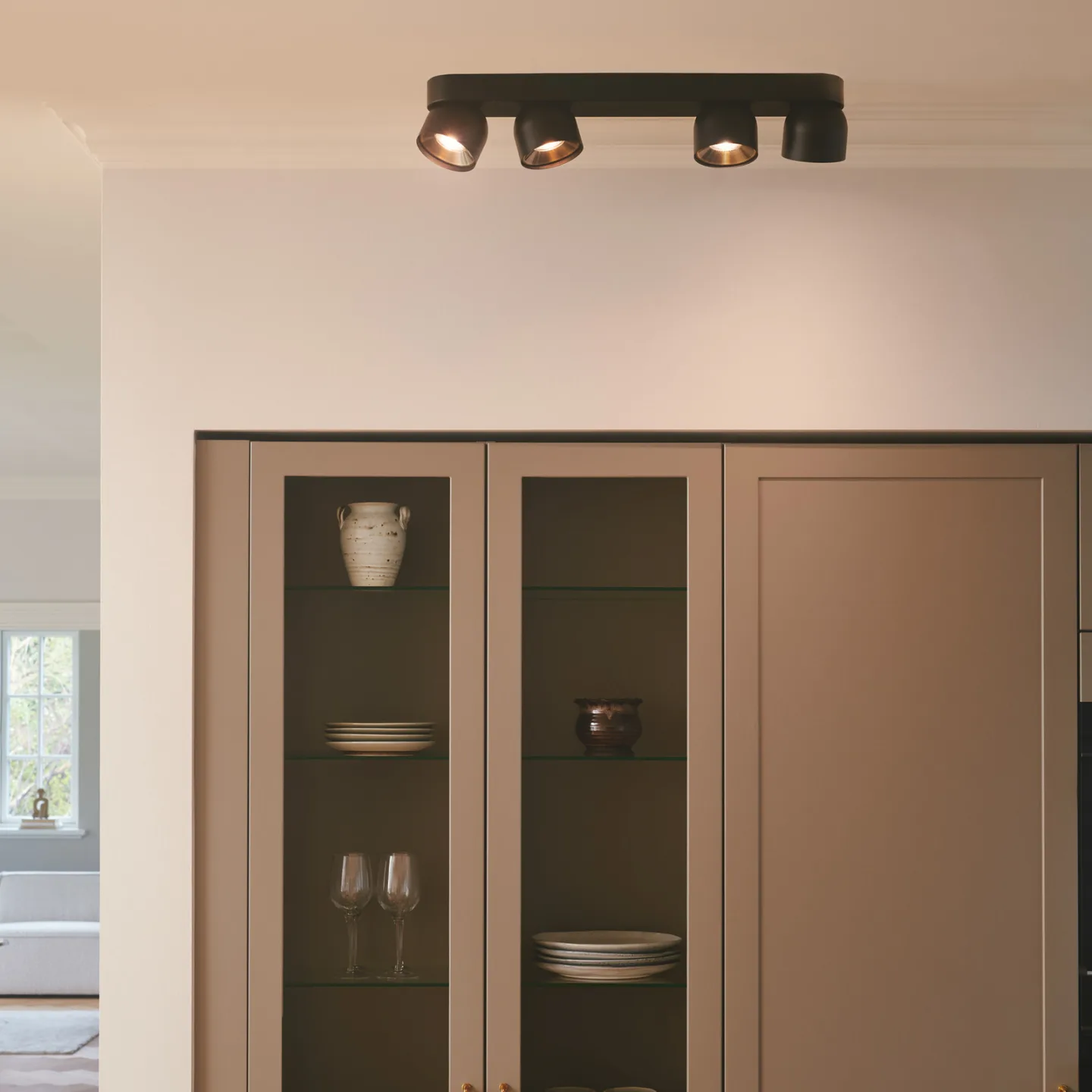 Pitcher Downlight, svart/mässing, 4 lampor, metall – Nordlux - Hall - Modern - Med flera ljuskällor