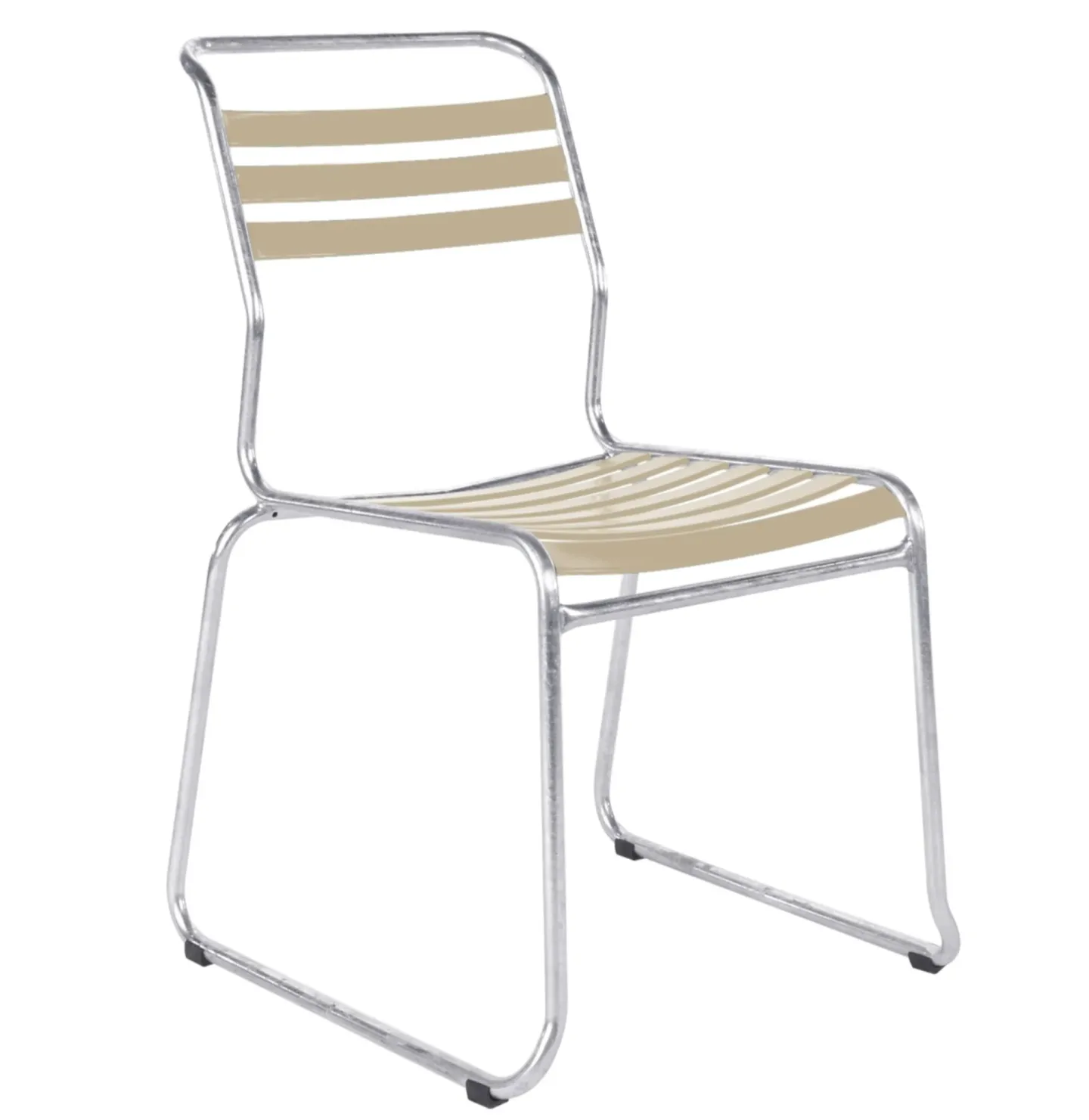 Schaffner Kufen-Lättli-Stuhl Säntis Feuerverzinkt Beige | Schubiger Möbel