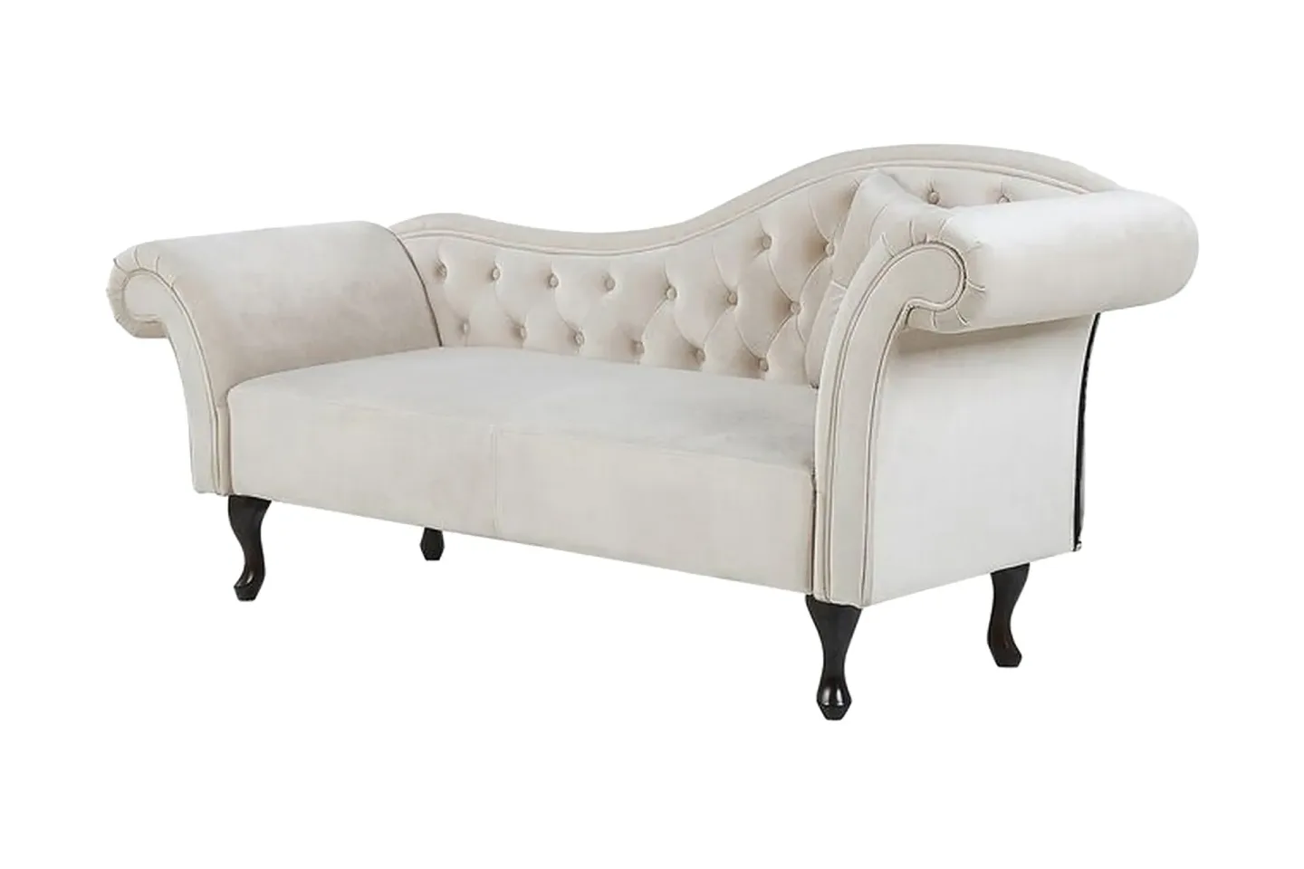 Schäslong Estanove Höger - Sammet/Beige