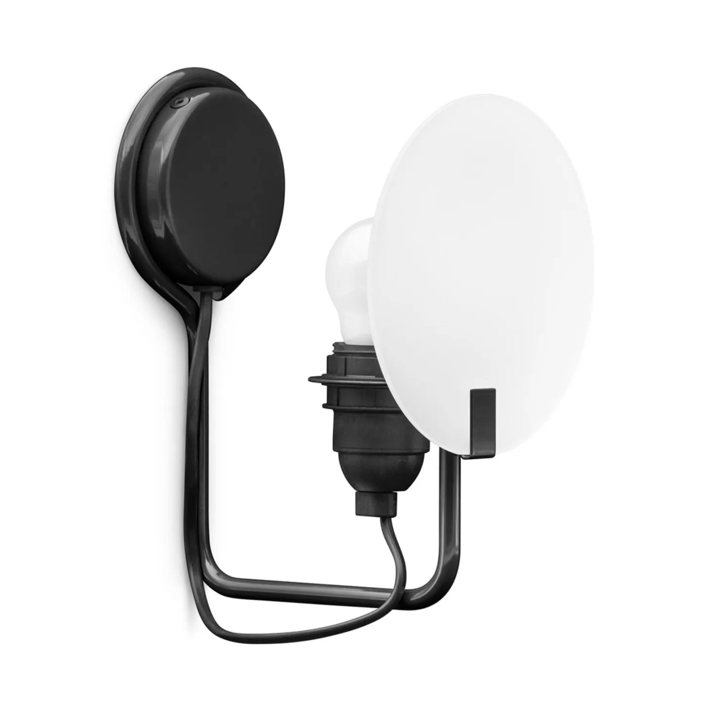Bugia LED-Wandleuchte, schwarz, einflammig - Stilnovo - Wohnzimmer - Design - Metall