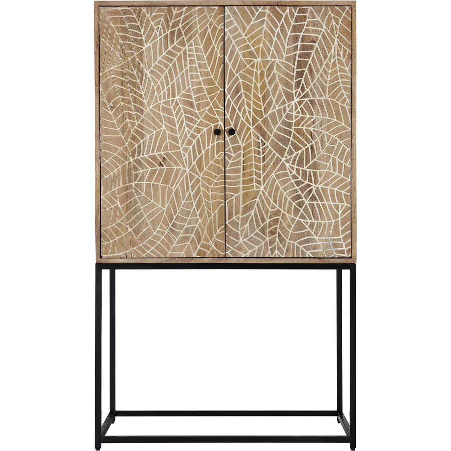 Highboard Tigano natur Mangoholz B 45 H 145 cm
