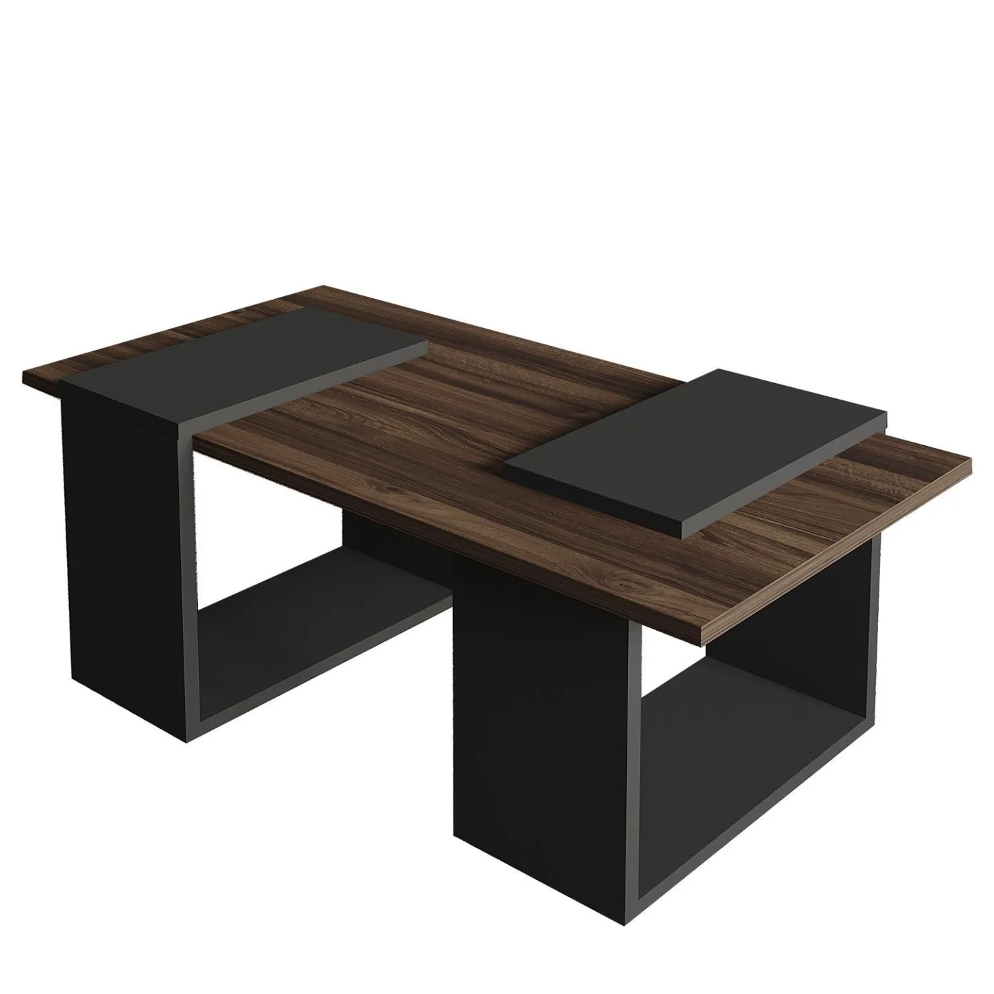 Matris Soffbord 90x37x46,6 cm - Valnöt och antracit