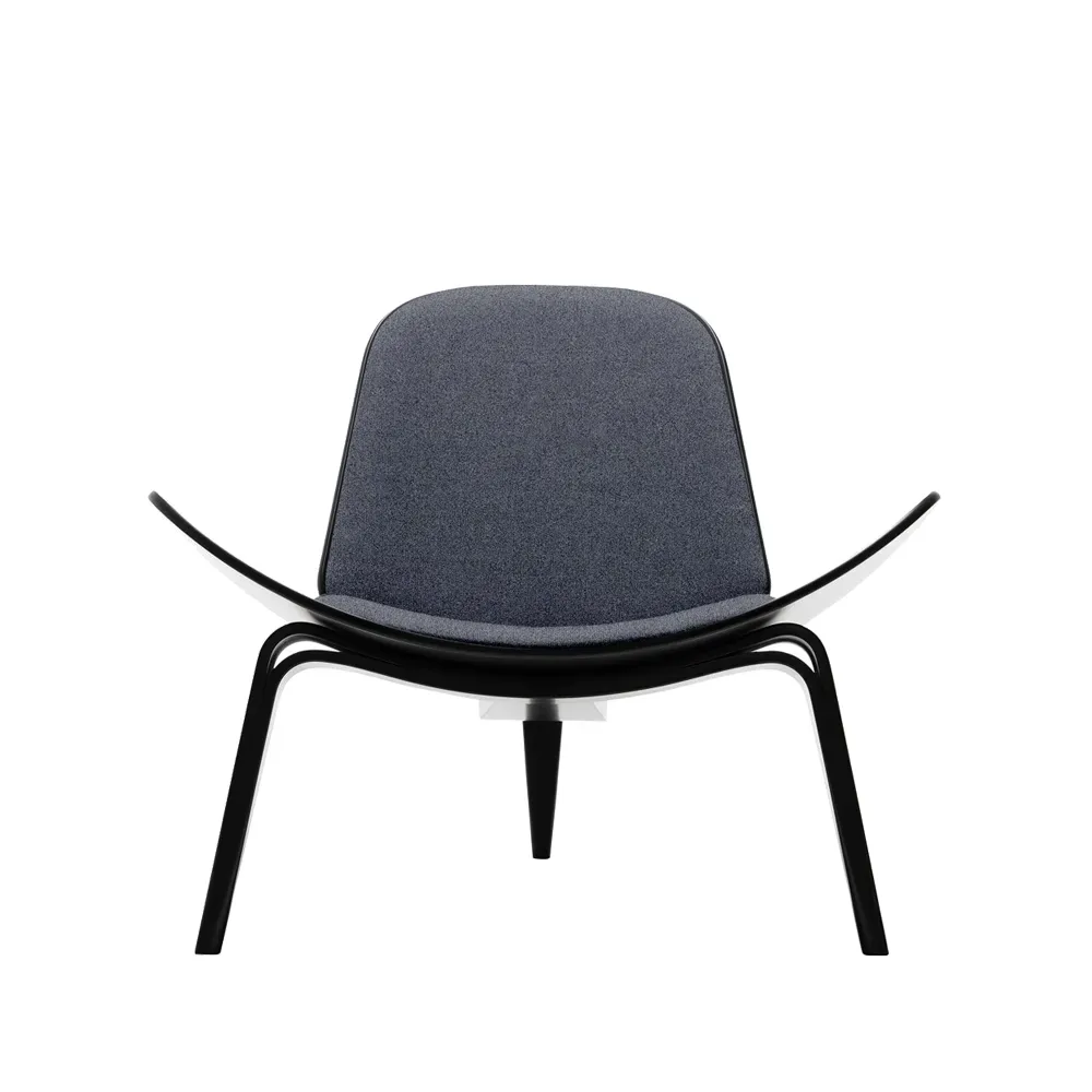 Carl Hansen & Søn CH07 fåtölj Fiord 171 tyg-svartlackad bok