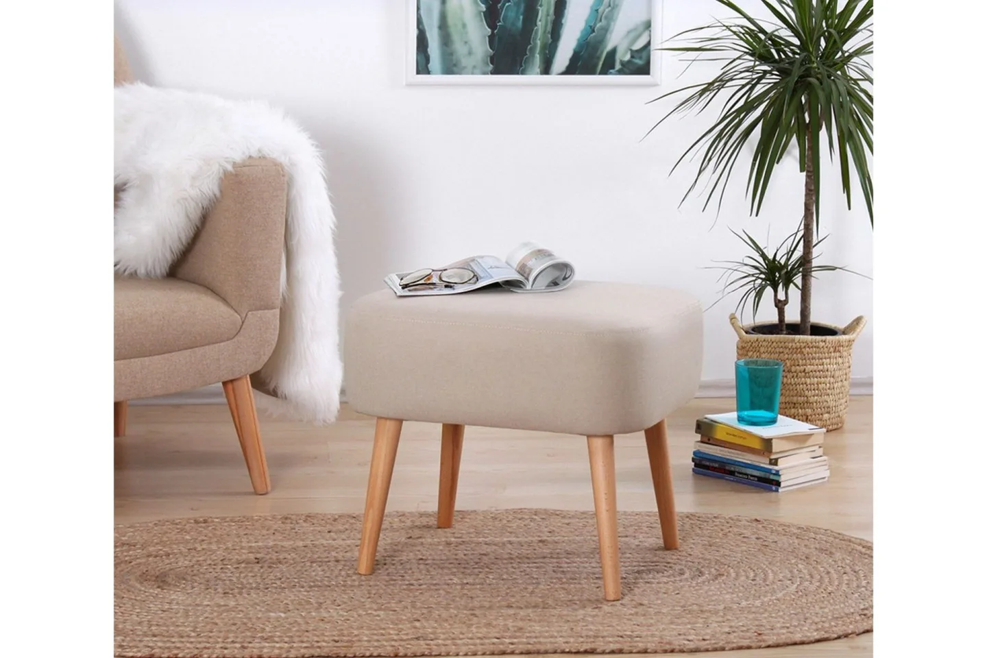 Demopolis Sittpuff 50 cm - Beige