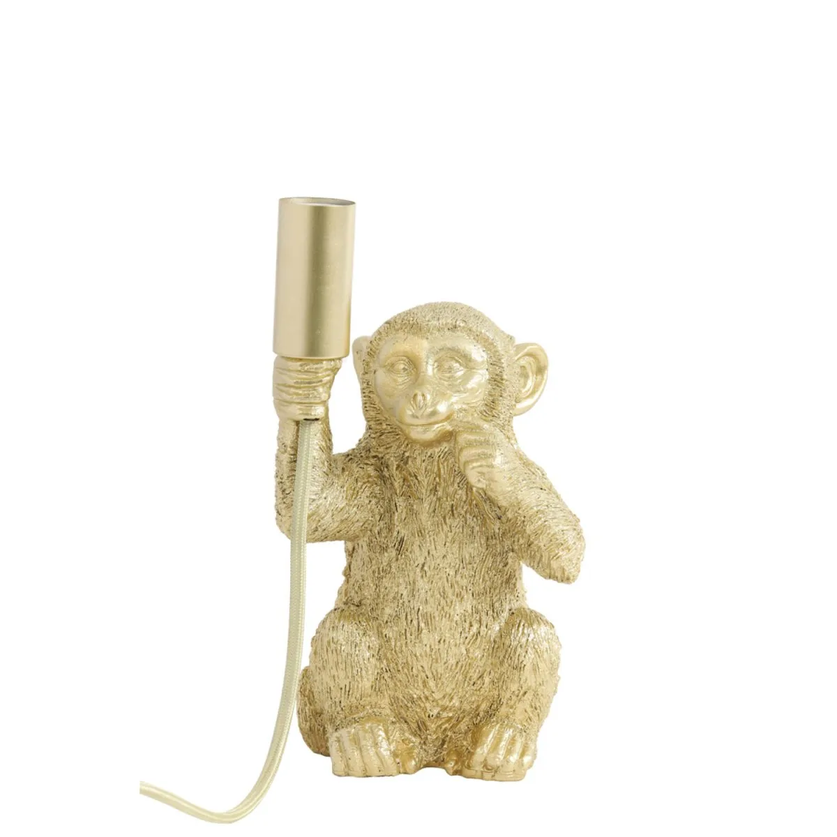 Light & Living - Monkey 23cm - Bordslampa - Guld