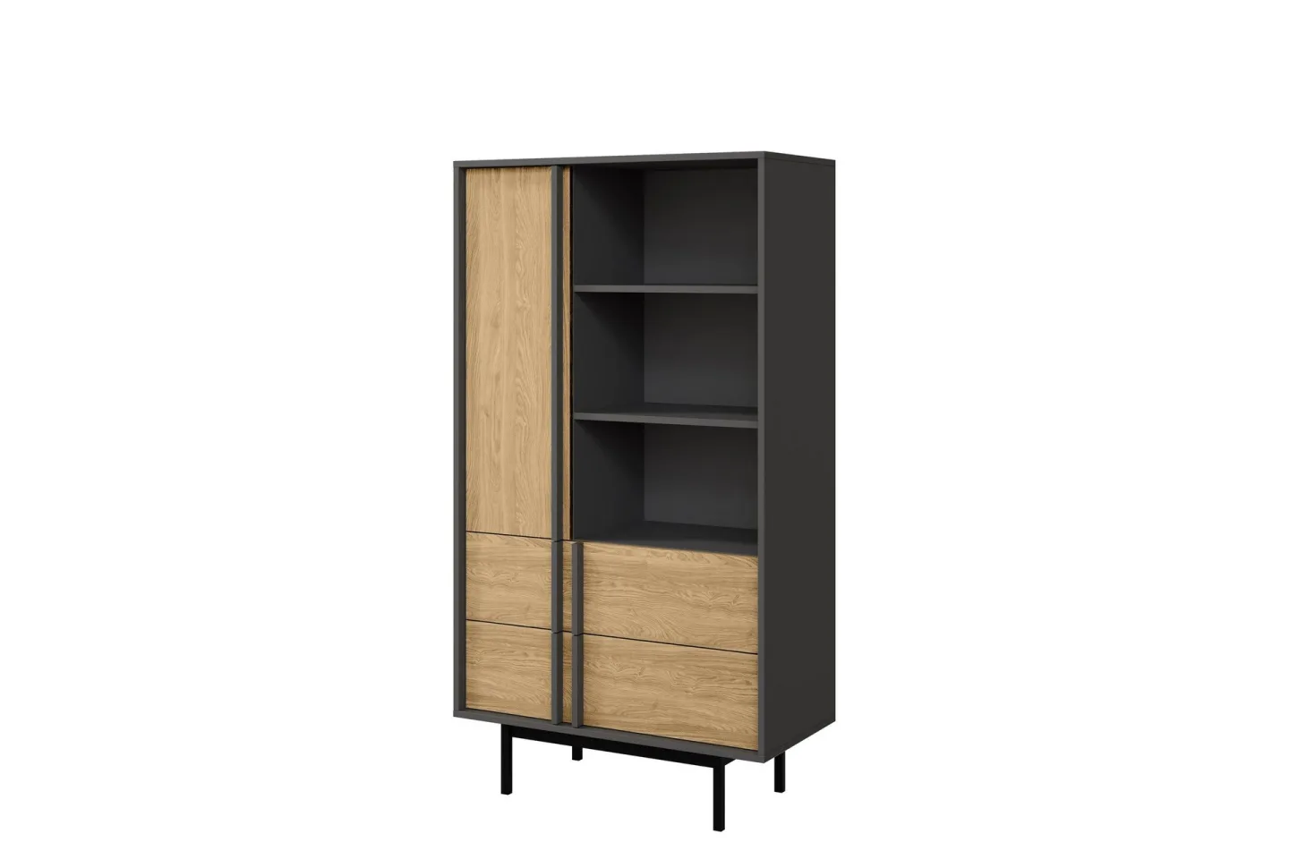 Farshian Highboard - Grå/Brun