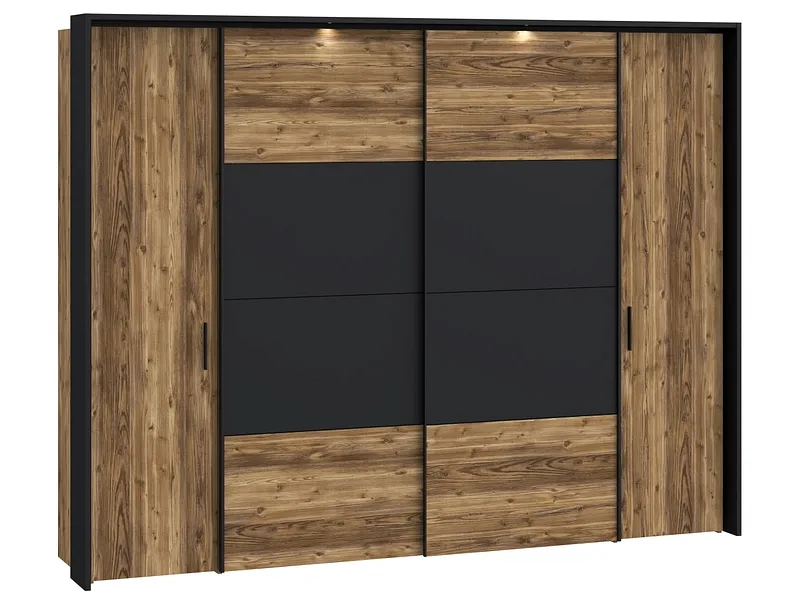 Schrank mit beiden Türarten VERNAZZA holz 2 Türen