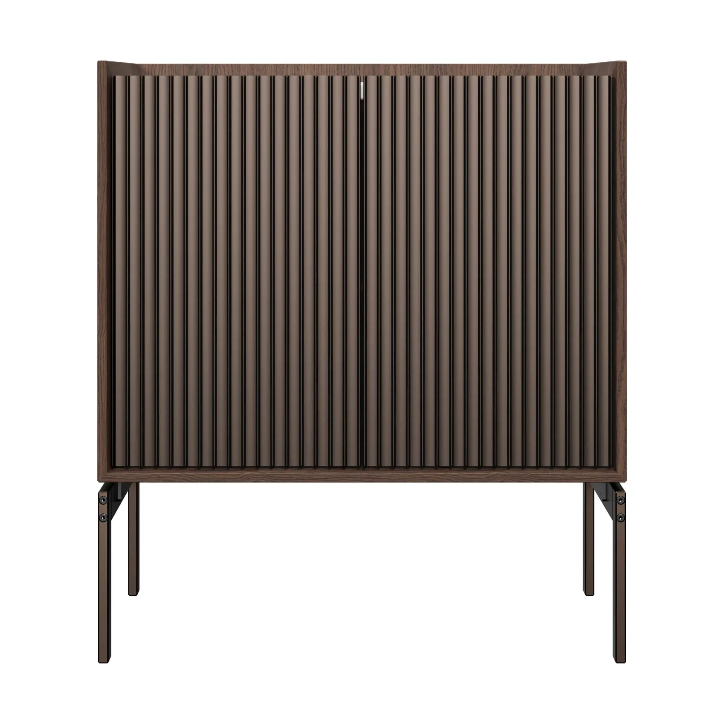 Vipp Vipp Cabinet H2 skåp med ben Dark oak-marble, doors
