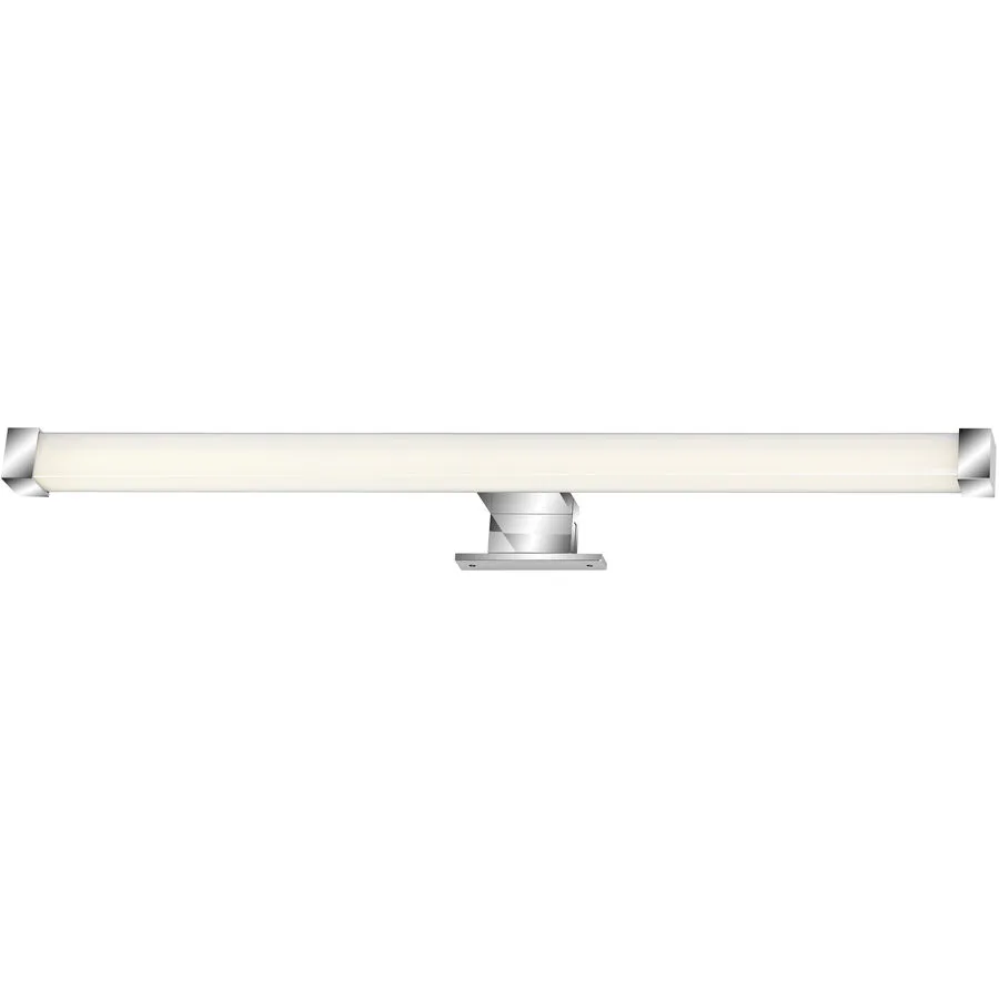Badlampe Splash Silber/Weiss Kunststoff/Metall 53 cm 4 cm - LED - Lichtfarbe: Helles Neutralweiss - LED Energiesparlampen