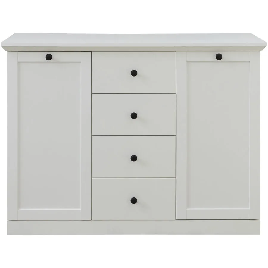Sideboard Wombat weiss Holzwerkstoff B 119 H 88 cm