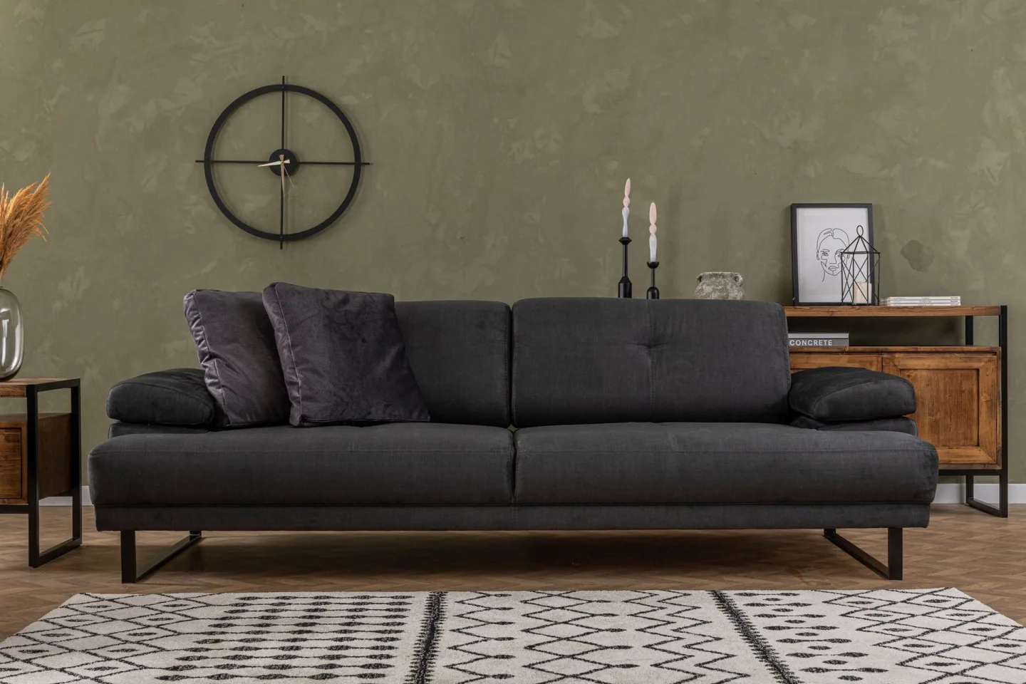 Kitimat Soffa 3-sits - Antracit