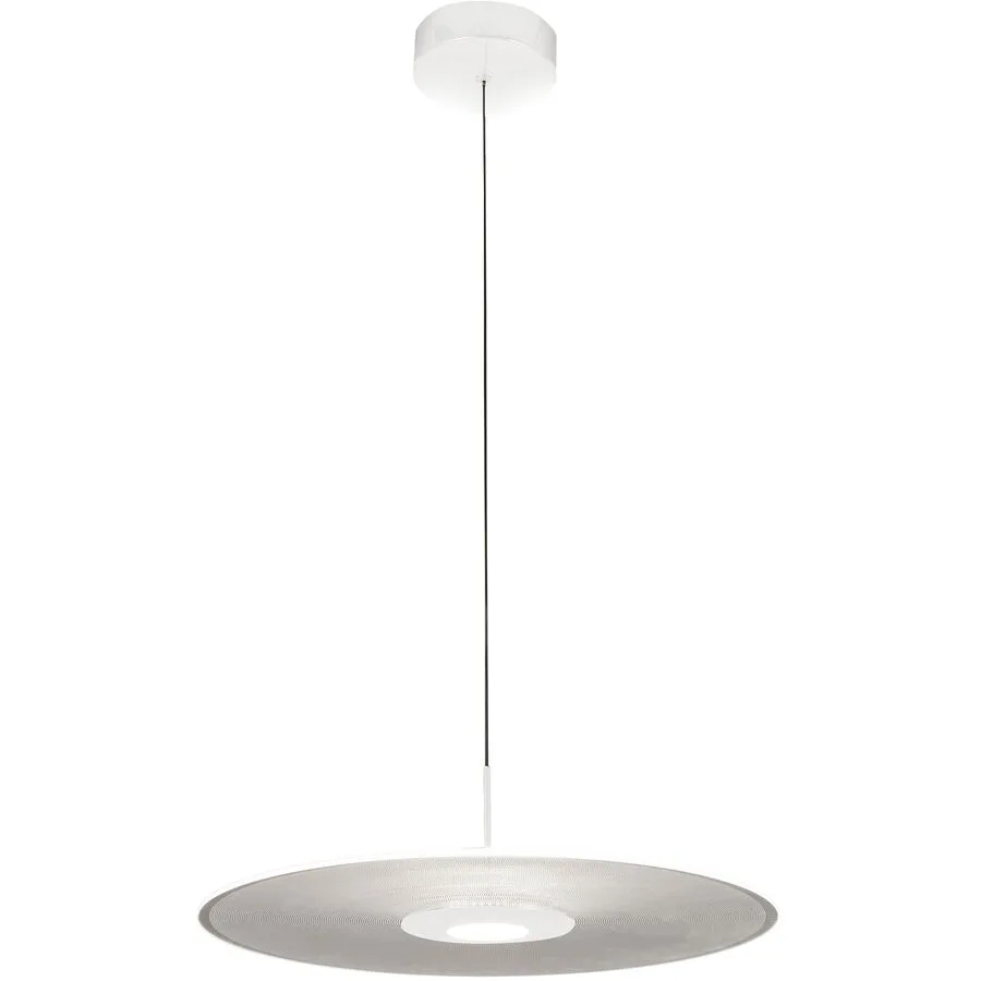 Pendellampe Azure Weiss 45 cm 200 cm - Material: Metall/Acryl - LED - Lichtfarbe: Warmweiss - LED Energiesparlampen