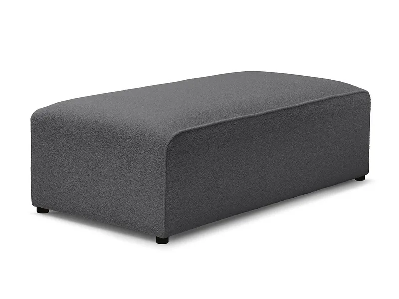 Hocker BOBOCHIC MEGEVE 70x140x45cm boucle-stoff dunkelgrau