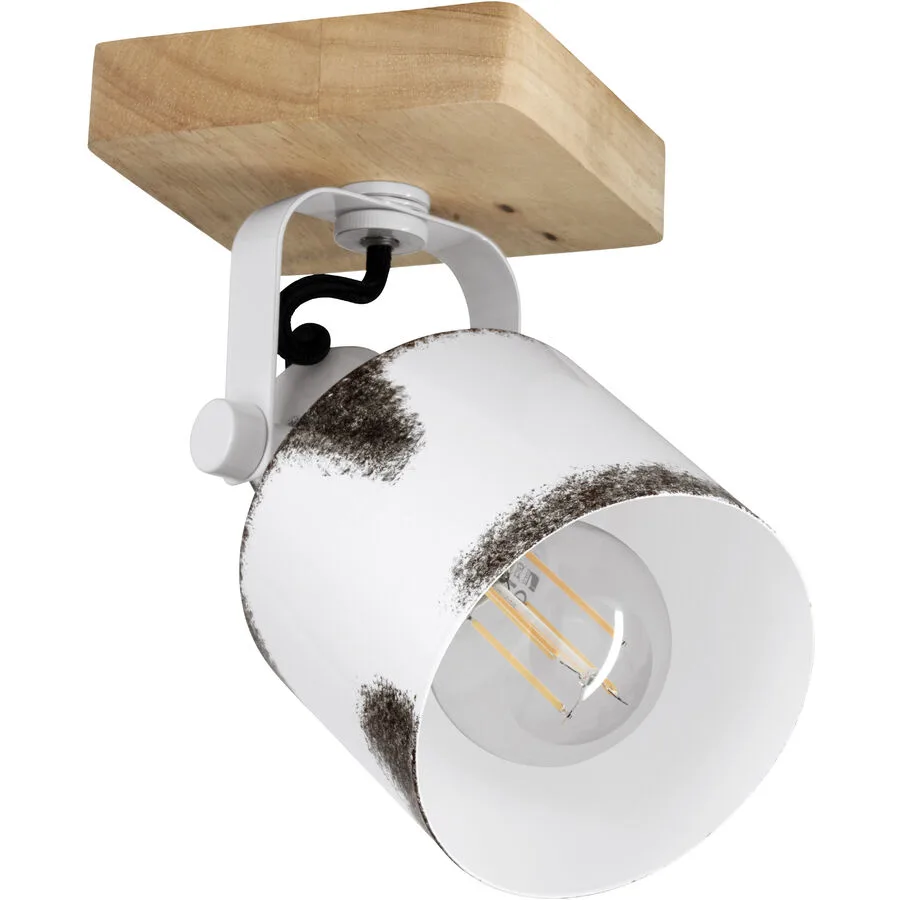 Eglo Spot Kilburn Braun Holz 18.5 cm