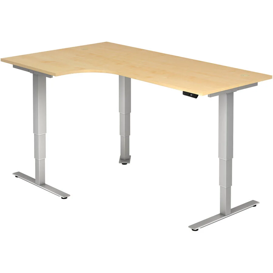 Schreibtisch Office Ahorn Holzwerkstoff Höhenverstellbar B 200 T 120 cm